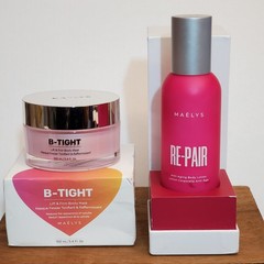 Maelys Re-Pair Anti-Aging Body Lotion 6.8 oz & B Tight Lift Firm Booty Mask