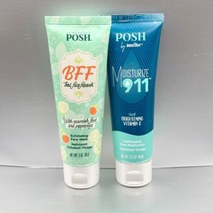 Lot of 2 Perfectly Posh Face – BFF Exfoliant Face Wash & Moisturize 911 SEALED