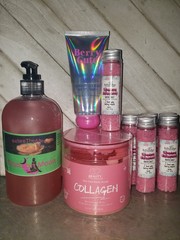 Beauty Mechanics Collagen Body Scrub, Lotion, Body Wash & Bath Salt Lot