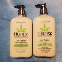 Hempz AGE DEFYING Herbal Body Moisturizer Set of 2 17oz each