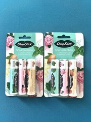 ChapStick SPA Collection Chap Stick Pack of 3 Mint Tea Rose Water Almond Oil X 2