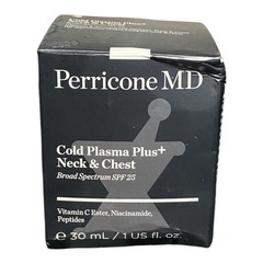 Perricone MD Cold Plasma Plus+ Neck & Chest SPF 25, 1.fl oz. Damage Box NEW A1