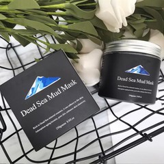 US 2Pc Dead Sea Mud Mask Deep Skin Cleanser Facial Black Purifying 250G 8.8 oz