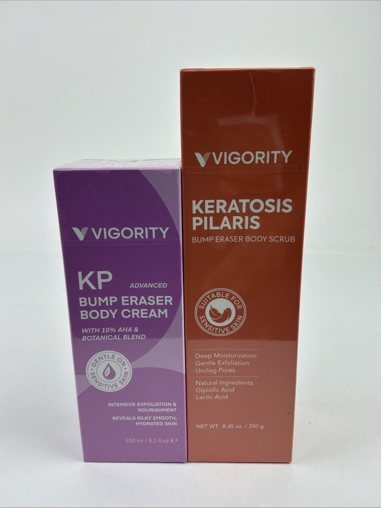 KP Bump Eraser Body Scrub & Keratosis Pilaris Lotion Bundle Set 07/2028