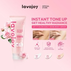 Lavojoy Let It Glow Daily Shine Body Serum Tone Up SPF 50PA++++ 180ml #Shade 00