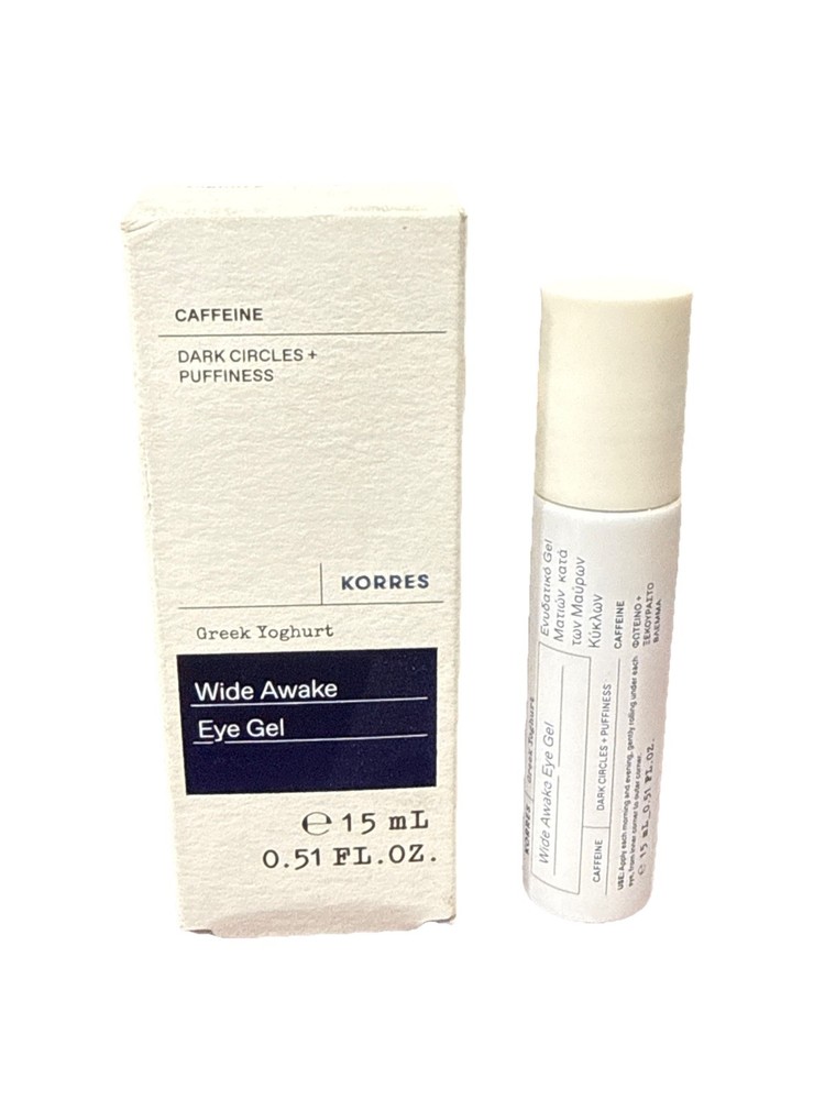 Korres Wide Eye Awake Eye Gel Greek Yogurt 0.51oz NEW IN BOX