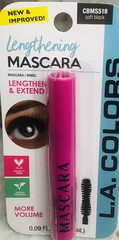 Ship N 24 Hours. New-L.A Colors Lengthening Mascara/Rimel:Soft Black