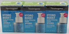 3 Pack! Neutrogena Hydro Boost Ultra Hydrating Serum w/ Hyaluronic Acid Sealed
