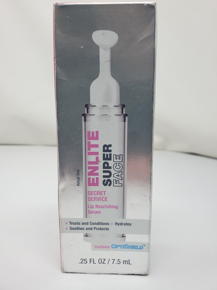 Enlite Super Face Secret Service Lip Nourishing Serum .25 FL OZ NEW
