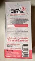 Precious Skin Thailand Alpha Arbutin 3 Plus Collagen Body Lotion 500ml Deep Whi…
