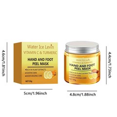 Vitamin c and turmeric hand wax mask for hands and feet, smoothing skin, gently