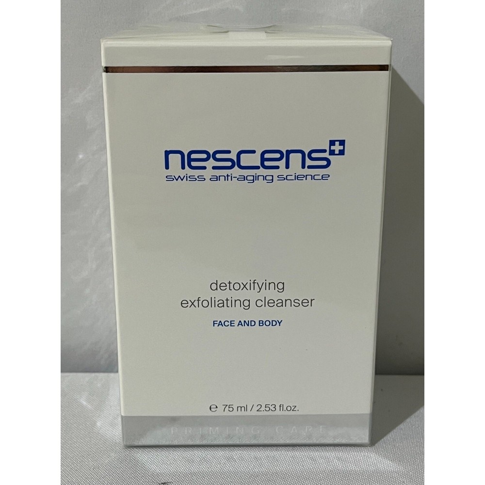Nescens Detoxifying Exfoliating Cleanser Face and Body 2.53 oz 75 ml