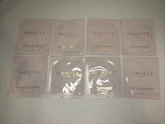 8 Pair Wander Beauty Baggage Claim Gold Eye Masks