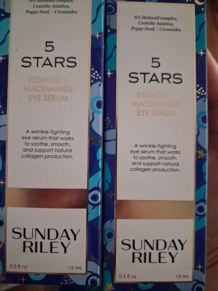 Sunday Riley 5 Stars Retinoid + Niacinamide Eye Serum 0.5 fl oz 15ml Anti-Aging