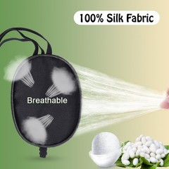 Adjustable Silk Eye Patch for Visual Comfort: Amblyopia & Strabismus Support