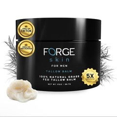 Forge Skin Men&rsquo;s Wrinkle Defense Beef Tallow Balm for Skin| Beef Tallow for S…