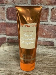 Bath and Body Works SWEET CINNAMON PUMPKIN Ultra Shea Body Cream ~ 8 fl.oz
