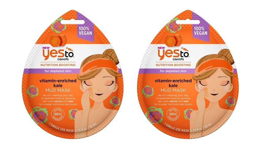 Yes To Carrots Nutrition Boosting Vitamin Enriched Kale Mud Mask (2 Pack)
