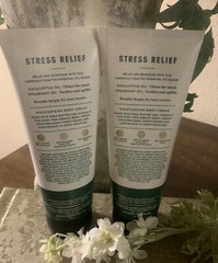 BBW Aromatherapy Eucalyptus & Spearmint Stress Relief Moisturizing Body Cream X2