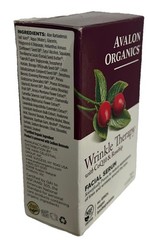 1- AVALON ORGANICS Wrinkle Therapy W/CoQ10 & Rosehip FACIAL SERUM (16ml) SeePics