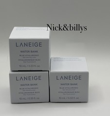 NEW 3X Laneige Water Bank Blue Hyaluronic Gel Moisturizer MINIS 10ml/0.33oz Each
