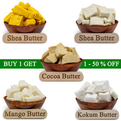 1 lb. Butters 100% Pure Raw Natural Organic Bulk For Skin Face Body Hair