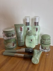 Sealed 11pc Wei East China Skincare Set: Cleansers & Creams, Chestnut & Herbal