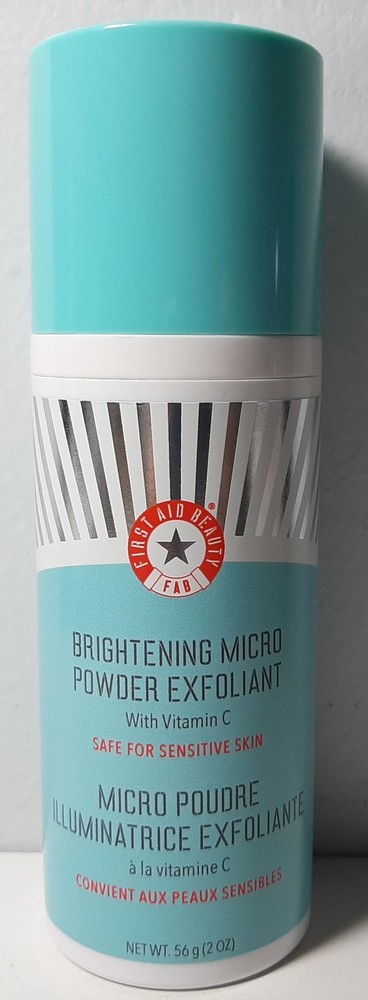 First Aid Beauty – Brightening Micro Powder Exfoliant with Vitamin C, 2 oz/56 g