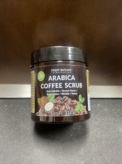100% Natural Arabica Coffee Scrub with Organic Coffee, Coconut and Shea Butter –