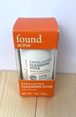 Found Active Natural Exfoliating Cleansing Stick with Coconut 1 Oz. Brand New