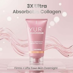 Yuri Korean Collagen Night Wrapping Mask 75ml Hydrating Sleeping Mask New In Box