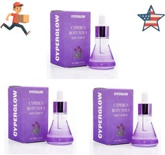 CyperGlow Cyperus Rotundus Skin Serum 30ml 1 fl oz Face & Body Skincare (3 pack)