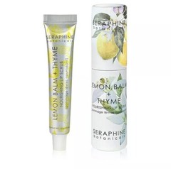 SERAPHINE BOTANICALS Lemon Balm + Thyme Nourishing Vegan Lip Scrub New Sealed