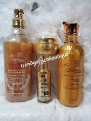 Le Asianwhite 4pcs. Shower gel, lotion. Serum & Face Cream 💯 satisfaction