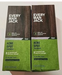 Lot of 2 Every Man Jack Acne Spot Treatment Salicylic Acid 09/2025