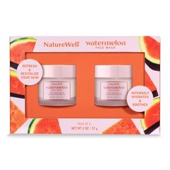 NATURE WELL Watermelon Face Mask, Enriched with Hydrating 1 Ounce (Pack of 2)