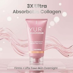 Yuri Korean Collagen Night Wrapping Mask 75ml Hydrating Sleeping Mask New In Box