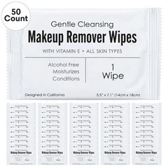 World Amenities – Makeup Remover Wipes – Alcohol Free – 50 Count (Pack of 1)
