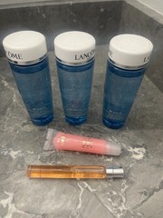 lancome lot bi-facil eye makeup remover X3 juicy tubes and la vie est belle