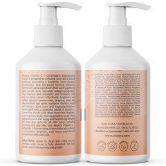 Alozera Vitamin C Ceramide Moisturizer Cream, 16.9 Ounce (Pack of 2)