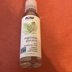 NOW Solutions Vegetable Glycerin Moisturizer Gluten Free Cruelty-Free 4 fl oz
