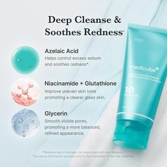 Advanced Medicube Azelaic Acid Niacinamide Deep Clean Foam Cleanser
