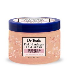 Dr Teal&rsquo;s Pink Himalayan Salt Scrub Restore Replenish, 16 Oz, Pack of 3