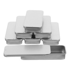 18 Pcs Rectangular Metal Tins With Lid Empty Tinplate Candy Boxes For Storage