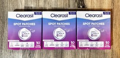 Clearasil Ultra Overnight Acne Spot Patches 30 Ct Exp 1/28 3Pk