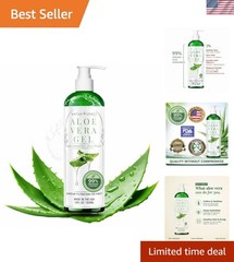 99% Organic Aloe Vera Gel – Unscented, Multi-Use Skin and Hair Hydrator, 12 oz