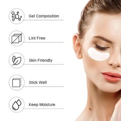 120 Pairs Hydrogel Under Eye Patches, Gel Eye Pads Lash Extensions, Lint Free…