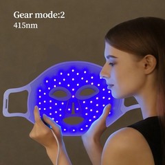 LED Facial Light Therapy Mask – Silicone Face Mask with 630nm & 830nm Light