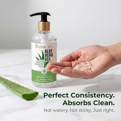 Aloe Vera Gel – Made with 100% Pure Natural Aloe Vera Extract – Hydrating & Soot