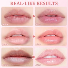 4 Pcs Honey Lip Balm, Bee Balm 4, pink, green, yellow, red